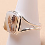 Agate dendritic ring silver Ag 925 R1912