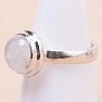 Moonstone rainbow ring silver Ag 925 19179