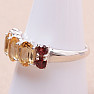 Citrine cut ring silver Ag 925 KO194