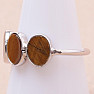 Tiger eye ring silver Ag 925 KO196