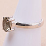 Amethyst green - prasiolite ring silver Ag 925 KO197