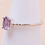 Amethyst cut ring silver Ag 925 KO198