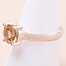 Citrine cut ring silver Ag 925 19923