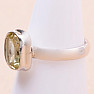 Topaz yellow Lemon ring silver Ag 925 19926