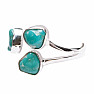 Turquoise blue ring silver Ag 925 LOT2