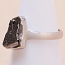 Meteorite Campo del Cielo ring silver Ag 925 R2044