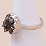 Meteorite Campo del Cielo ring silver Ag 925 R2047
