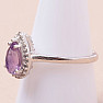 Amethyst cut ring silver Ag 925 KO205