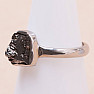 Meteorite Campo del Cielo ring silver Ag 925 R2051