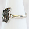 Meteorite Campo del Cielo ring silver Ag 925 R2053