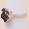 Meteorite Campo del Cielo ring silver Ag 925 R2057