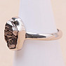 Meteorite Campo del Cielo ring silver Ag 925 R2067
