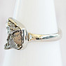 Meteorite Campo del Cielo ring silver Ag 925 R2069