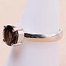 Dark brown ring silver Ag 925 KO207