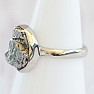 Meteorite Campo del Cielo ring silver Ag 925 R2073