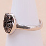 Meteorite Campo del Cielo ring silver Ag 925 R2077
