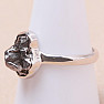 Meteorite Campo del Cielo ring silver Ag 925 R2085