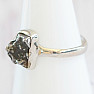 Meteorite Campo del Cielo ring silver Ag 925 R2090
