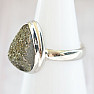 Pyrite rainbow ring silver Ag 925 R210