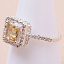 Citrine cut ring silver Ag 925 KO214