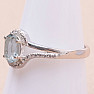 Topaz blue ring silver Ag 925 KO216