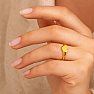 21905 Womens gold-plated silver ring HEART