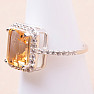 Citrine cut ring silver Ag 925 21967