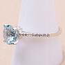 Topaz blue ring silver Ag 925 21985