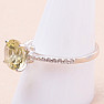 Topaz yellow Lemon ring silver Ag 925 21994