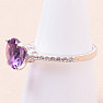 Amethyst cut ring silver Ag 925 21998