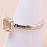 Citrine cut ring silver Ag 925 KO221