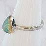 Ethiopian opal ring silver Ag 925 R2215