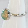 Ethiopian opal ring silver Ag 925 R2231