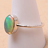 Ethiopian opal ring silver Ag 925 R2234