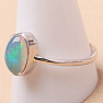 Ethiopian opal ring silver Ag 925 R2237