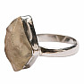 Libyan desert glass ring silver Ag 925 R245