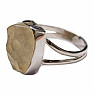 Libyan desert glass ring silver Ag 925 R268
