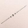Vltavín, Herkimer diamond and Campo del Cielo meteorite bracelet silver Ag 925 LOT27