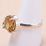 Citrine cut ring silver Ag 925 KO280