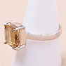 Citrine cut ring silver Ag 925 KO281