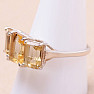 Citrine cut ring silver Ag 925 KO282