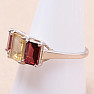 Citrine cut ring silver Ag 925 KO285