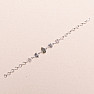 Vltavín, Herkimer diamond and Campo del Cielo meteorite bracelet silver Ag 925 LOT29