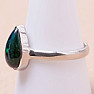 Black Ethiopian Opal Ring Silver Ag 925 R291