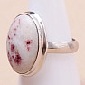 Cinnabarite ring silver Ag 925 KO291
