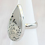 Opal dendritic ring silver Ag 925 R2924