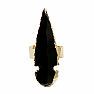 Obsidian Witch Ring Protection No. 3