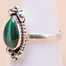 Malachite ring silver Ag 925 30672
