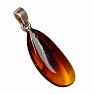 Amber pendant silver Ag 925 no. 31
