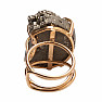 Be Beautiful Pyrite druse ring 32